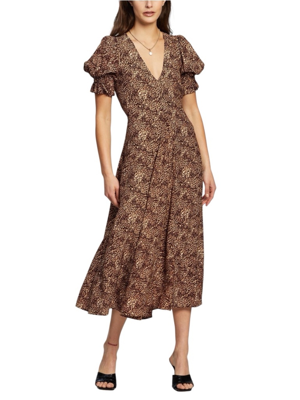 Faithfull the Brand Maggie Midi
Dress Charlie Leopard